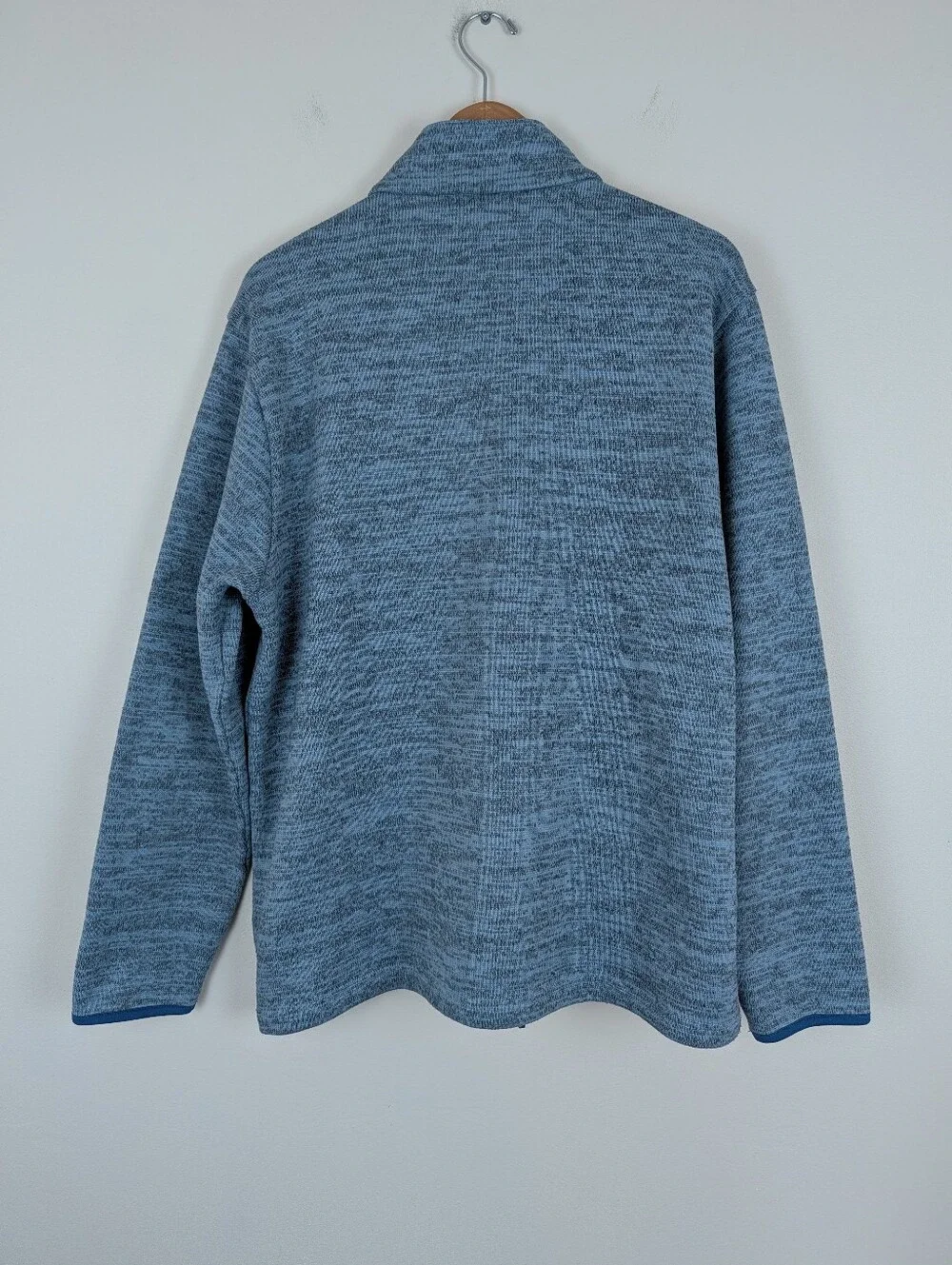 Criquet Full Zip Sweater Fleece Jacket - Heathered Blue